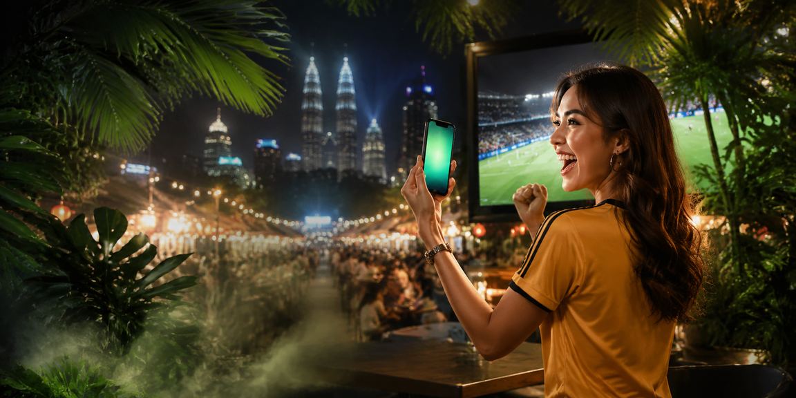 User accessing the 82major sports betting app on a mobile phone in Kuala Lumpur